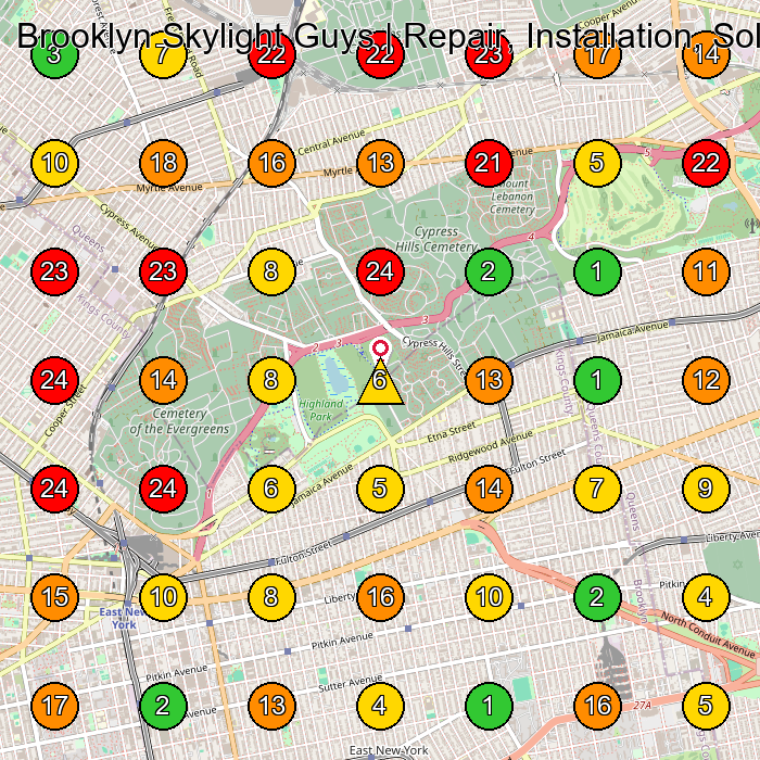 Brooklyn Skylight Guys | Repair, Installation, Solar Tubes, Sun Tunnels Skylight Contractor GeoGrid ranking map for None